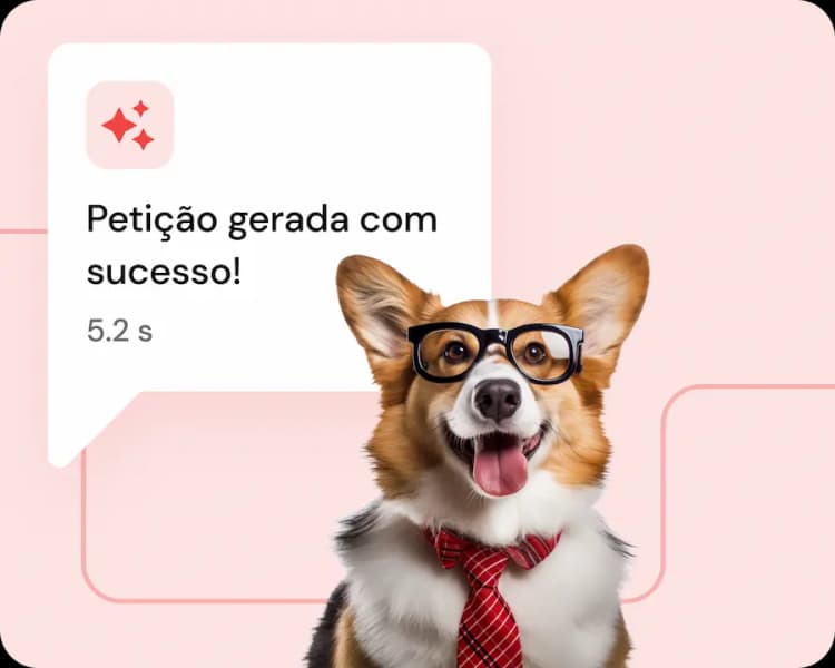 Nossa inteligência artificial gera a petição inicial em segundos