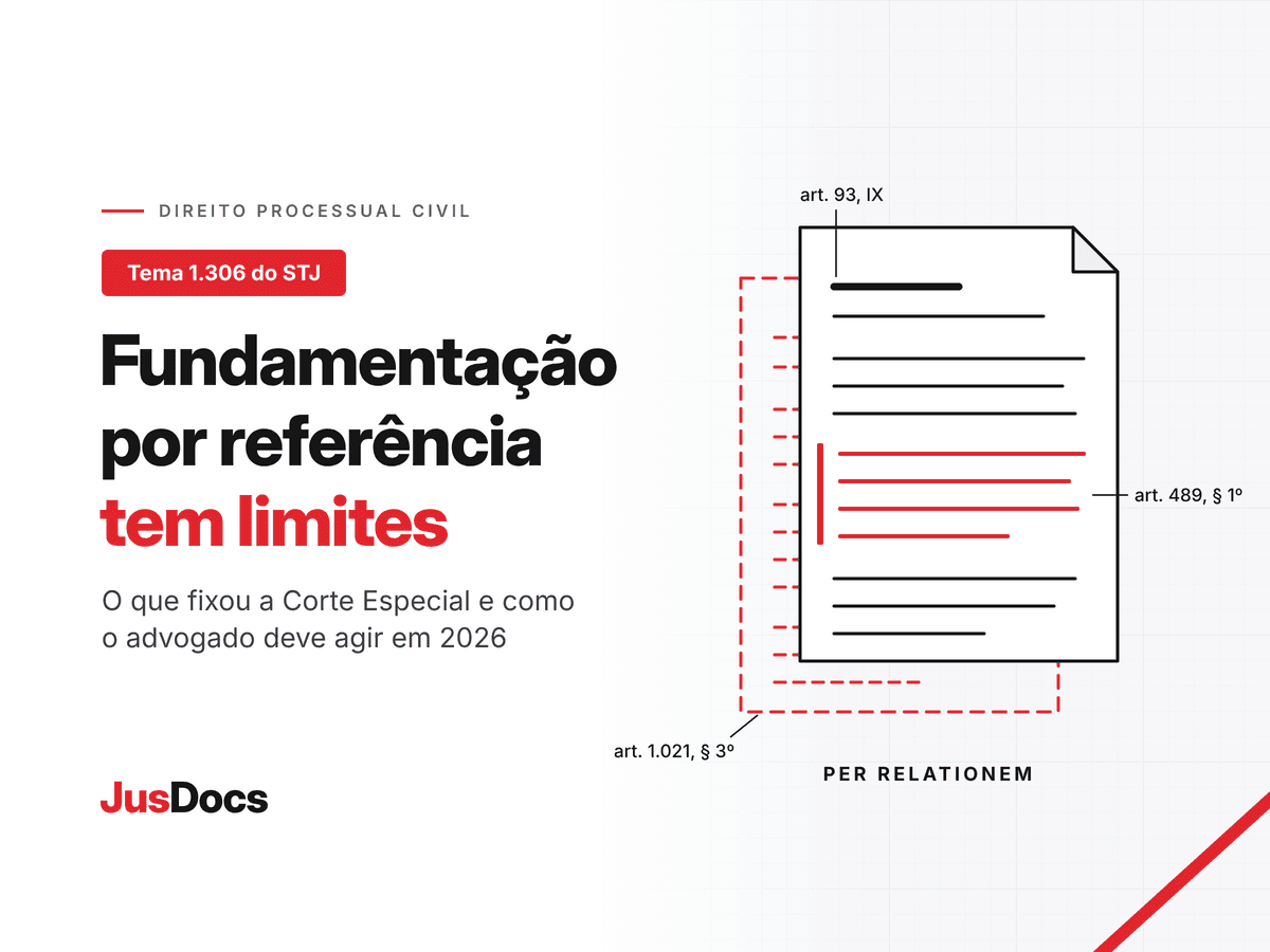 Tema 1.306 do STJ: o dever de fundamentação das decisões e o que o advogado deve fazer em 2026